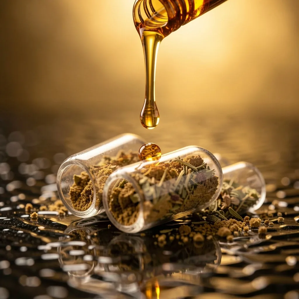 Vitamin capsules and liquid drops